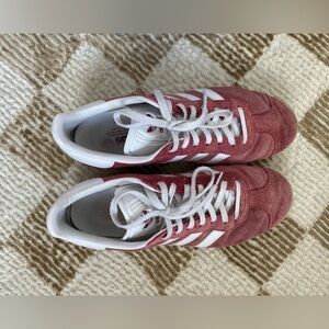Adidas Gazelle Red Suede Sneakers